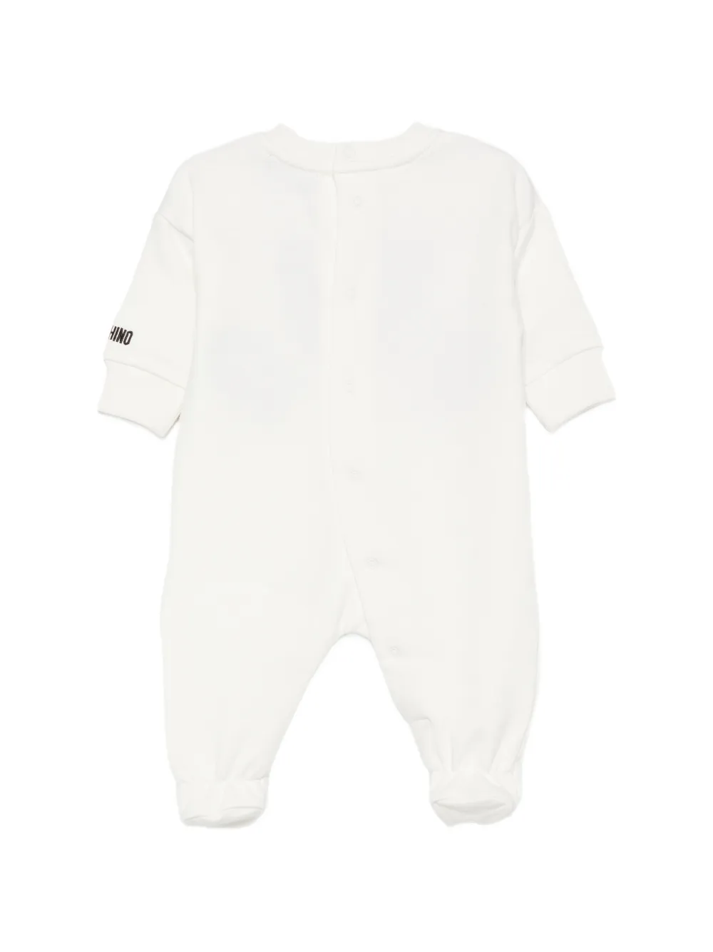 Moschino Kids Teddy Bear-patch romper Wit