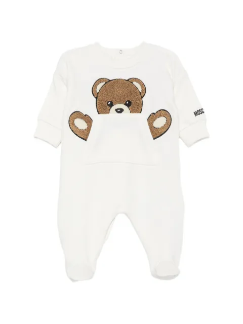 Moschino Kids Teddy Bear-patch romper
