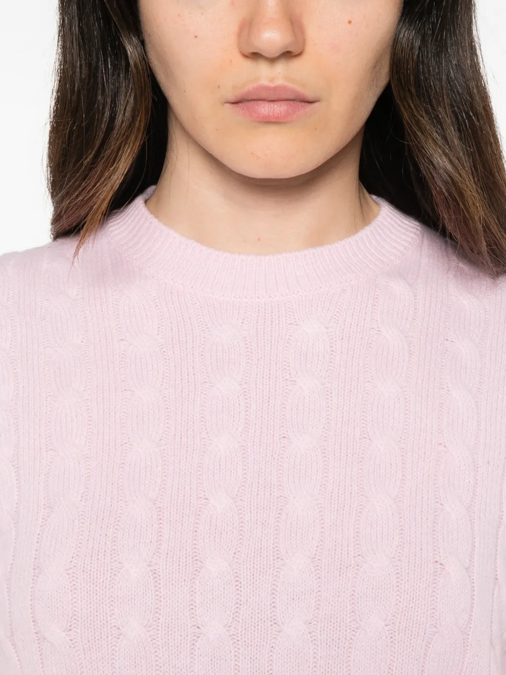 MC2 Saint Barth cable-knit sweater Roze