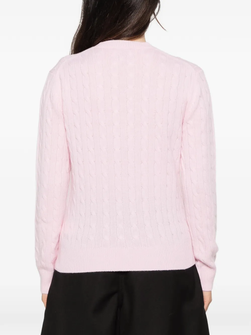 MC2 Saint Barth cable-knit sweater Roze