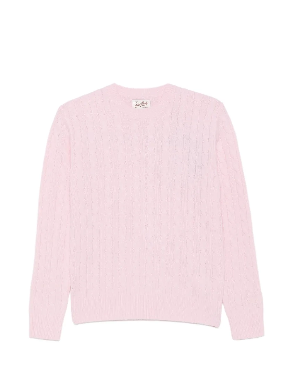 MC2 Saint Barth cable-knit sweater Roze