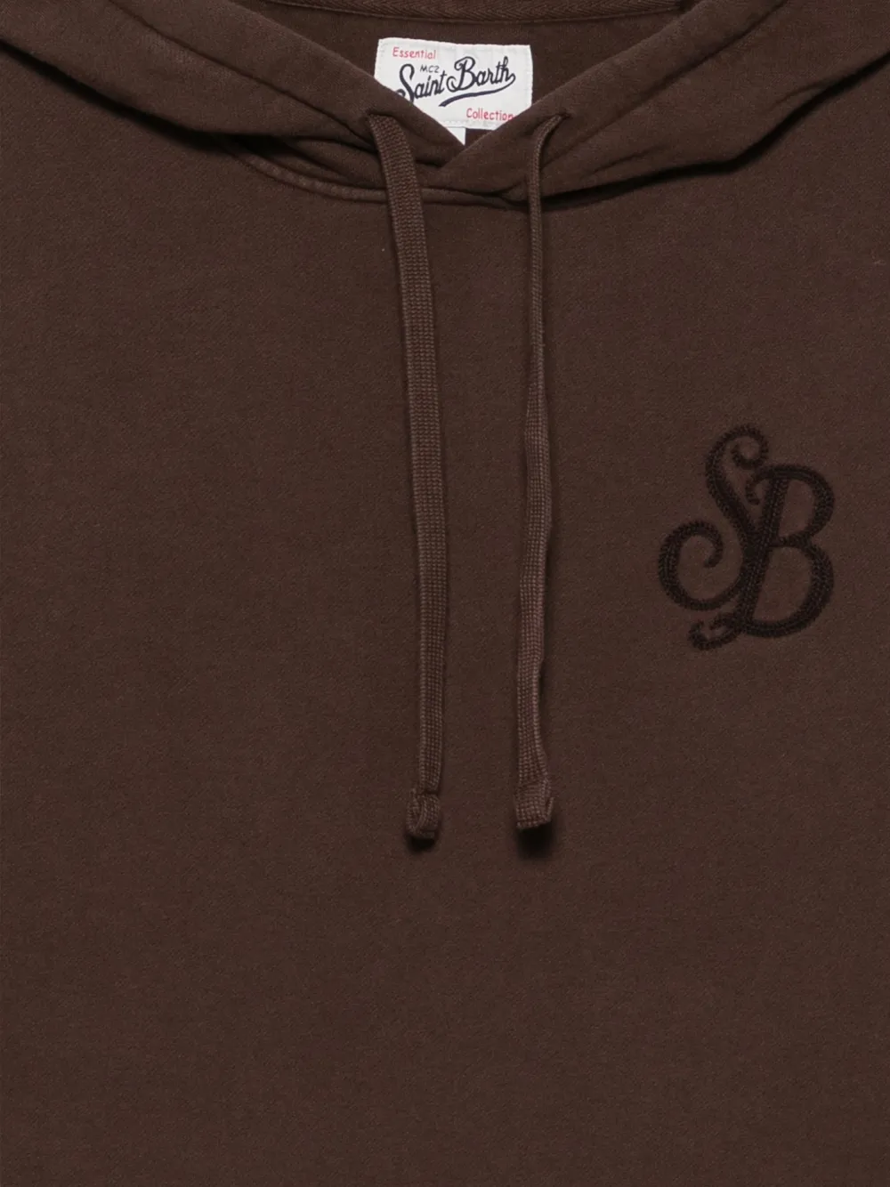 MC2 Saint Barth logo-embroidered drawstring hoodie Bruin