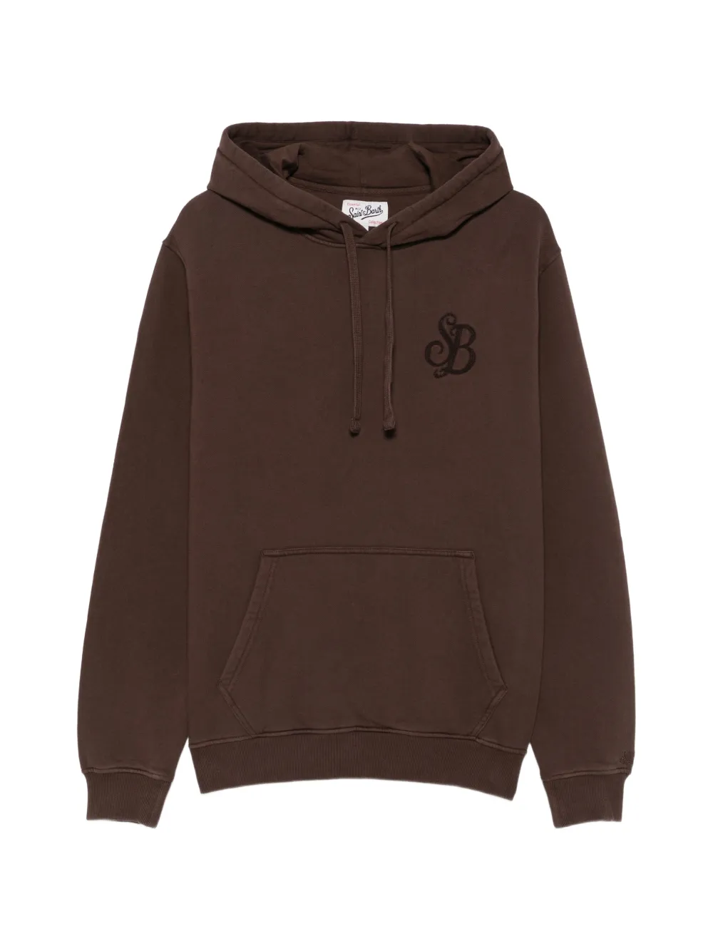 MC2 Saint Barth logo-embroidered drawstring hoodie Bruin