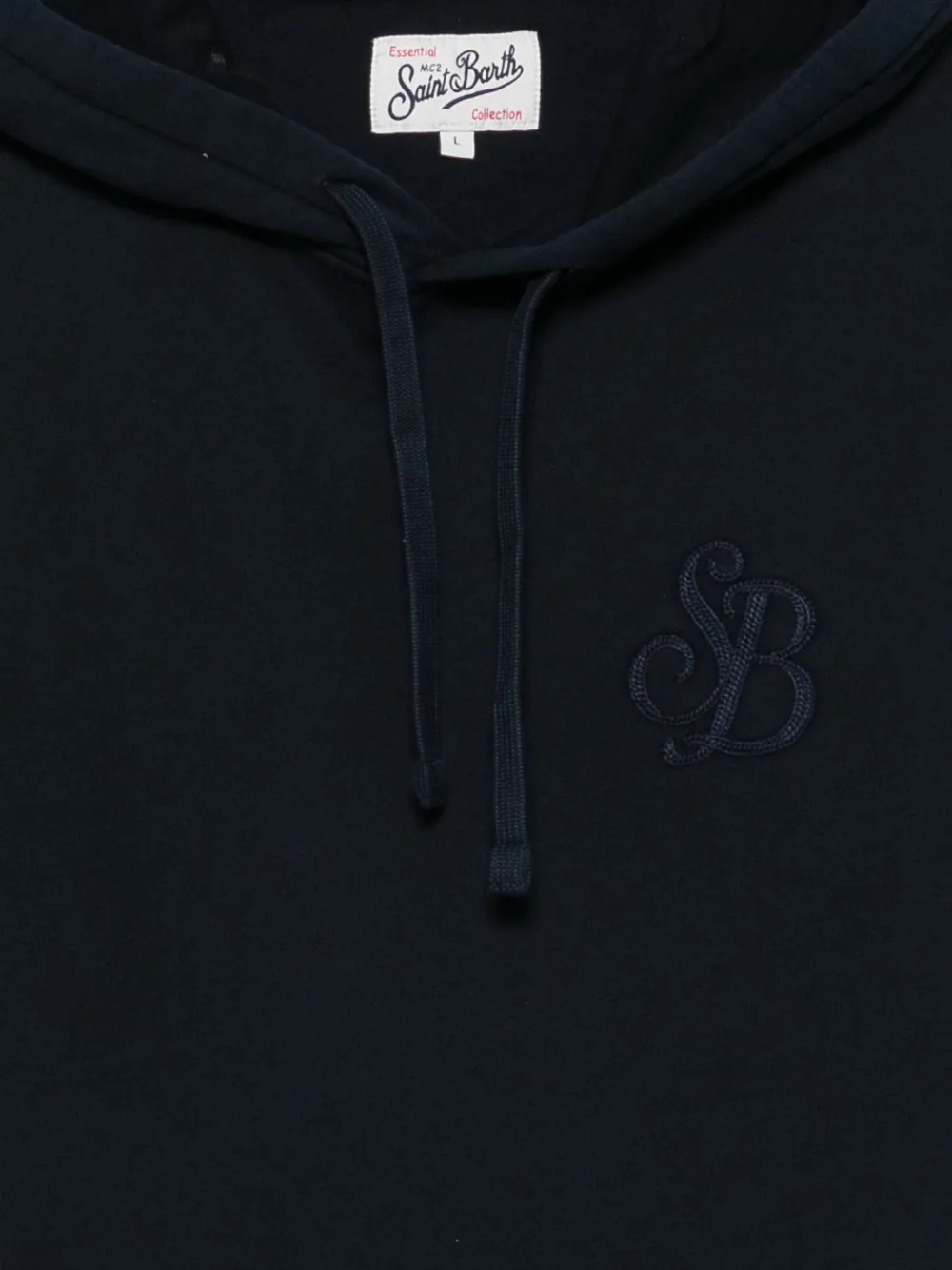 MC2 Saint Barth logo-embroidered hoodie Blauw