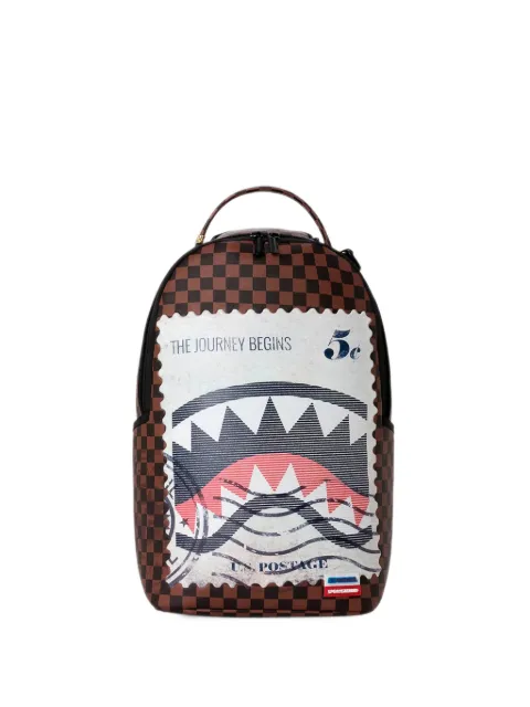 Sprayground USPS Shark Stamp graphic-print backpack