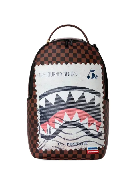 Sprayground USPS Shark Stamp graphic-print backpack