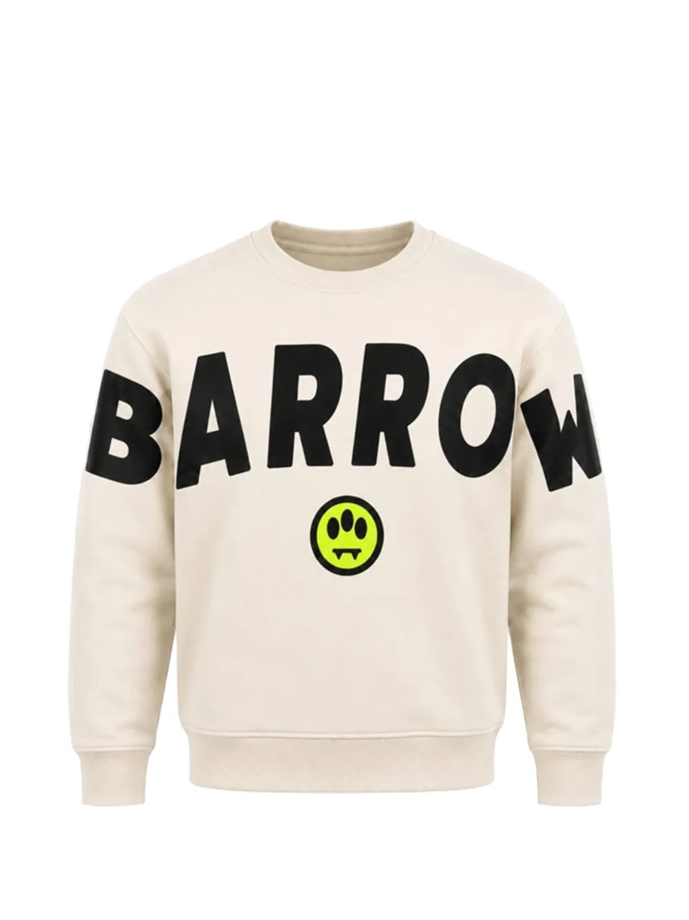 Barrow kids logo-print crew-neck sweatshirt Beige