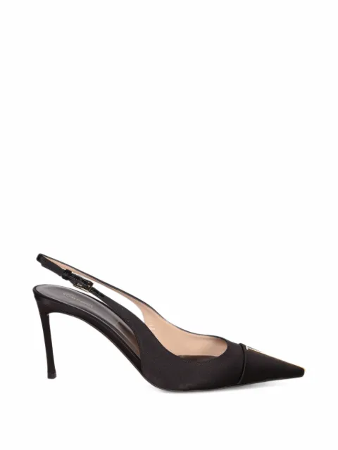 TOM FORD satin and crystal Thea slingback pumps