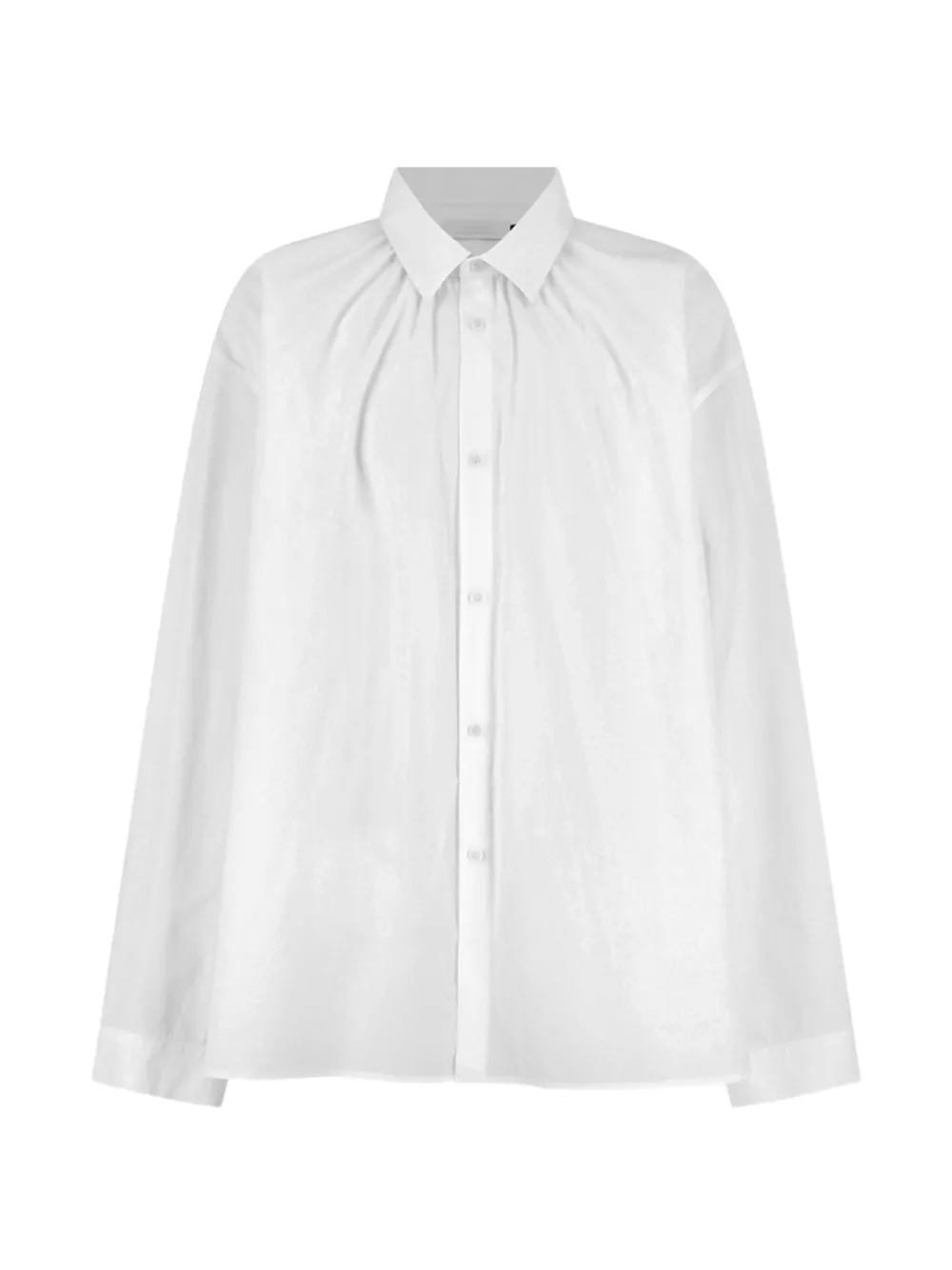 Amomento Shirred-neck Shirt In Multi