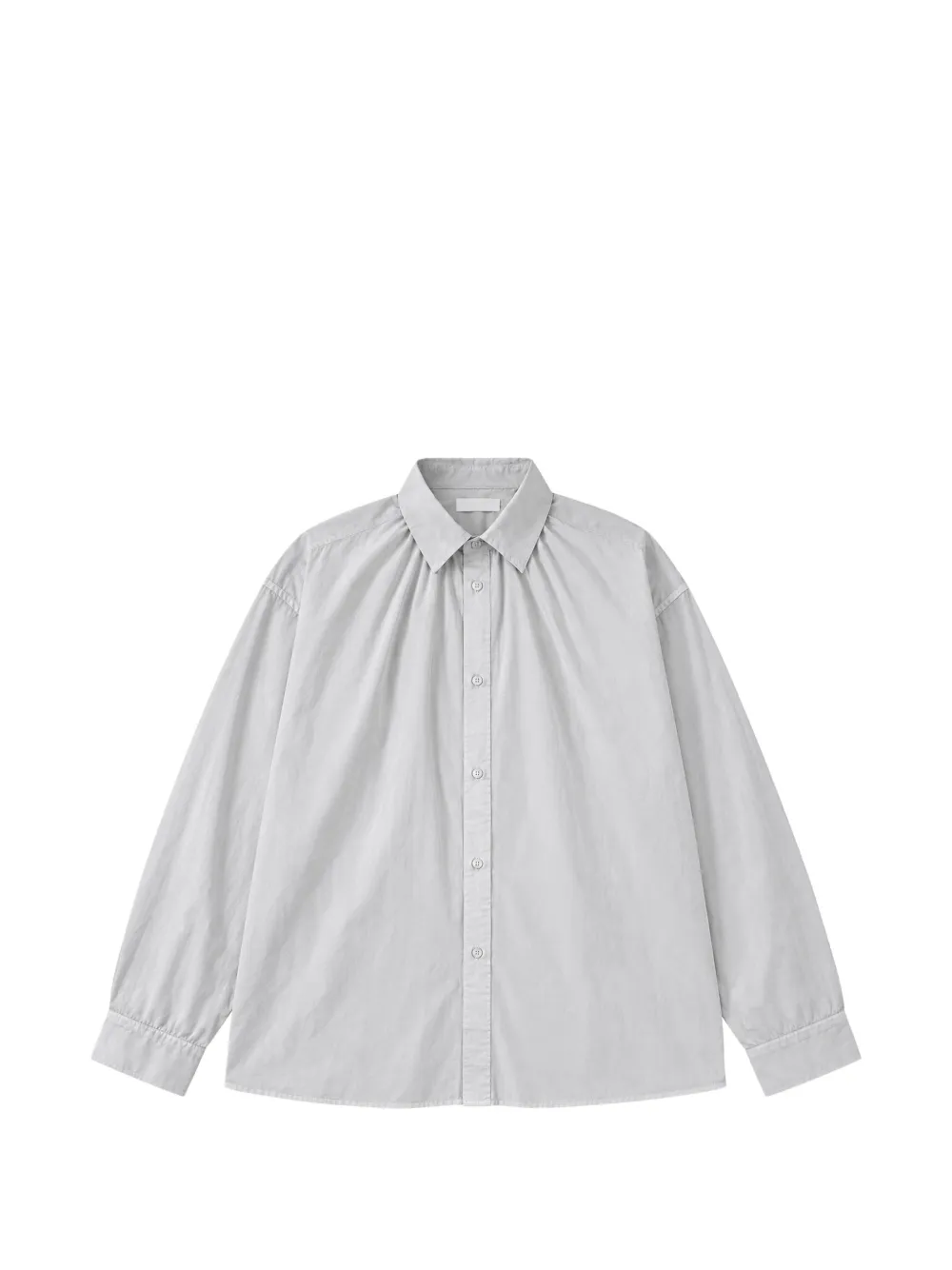 Amomento shirred-neck shirt - Weiß