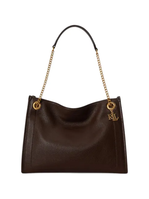 Lauren Ralph Lauren Mittelgroße Bradley Tote Bag aus gekörntem Leder