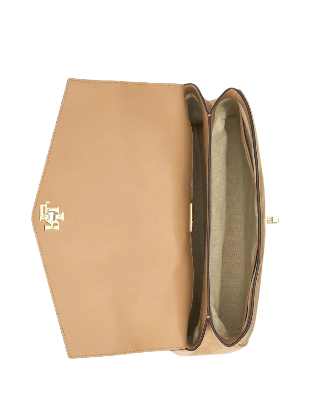 Lauren Ralph Lauren Kleine Farrah suède shopper Beige