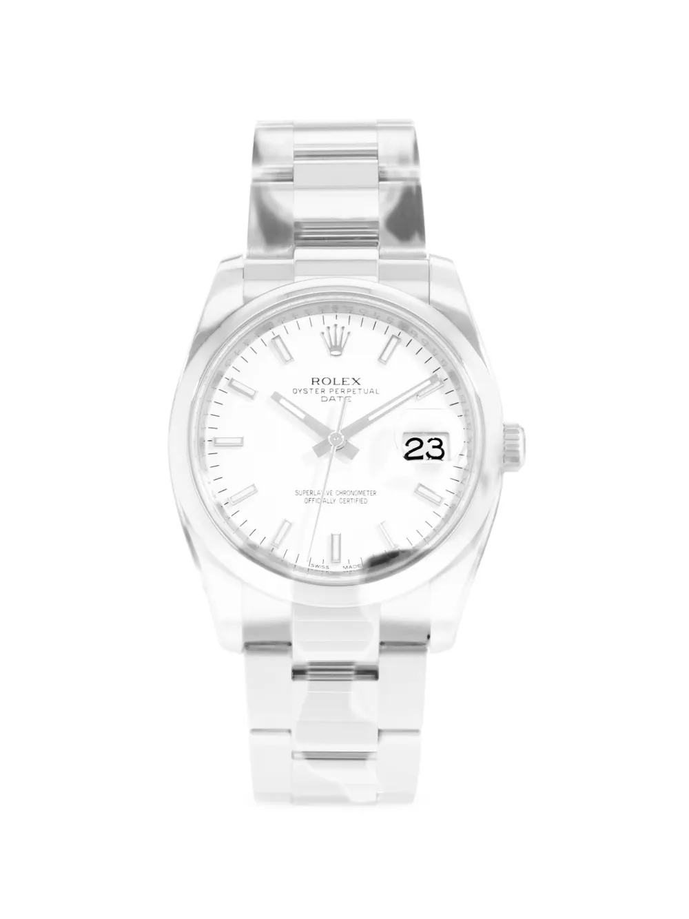 Rolex 2011 Oyster Perpetual Date Armbanduhr 34mm - Weiß