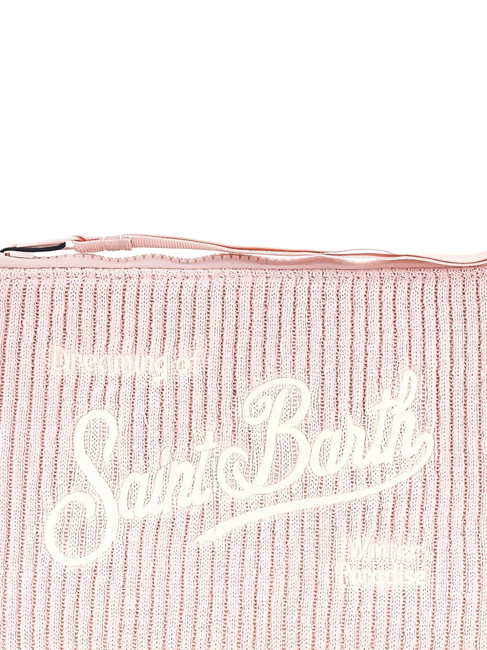 MC2 Saint Barth Aline geribbelde clutch Roze