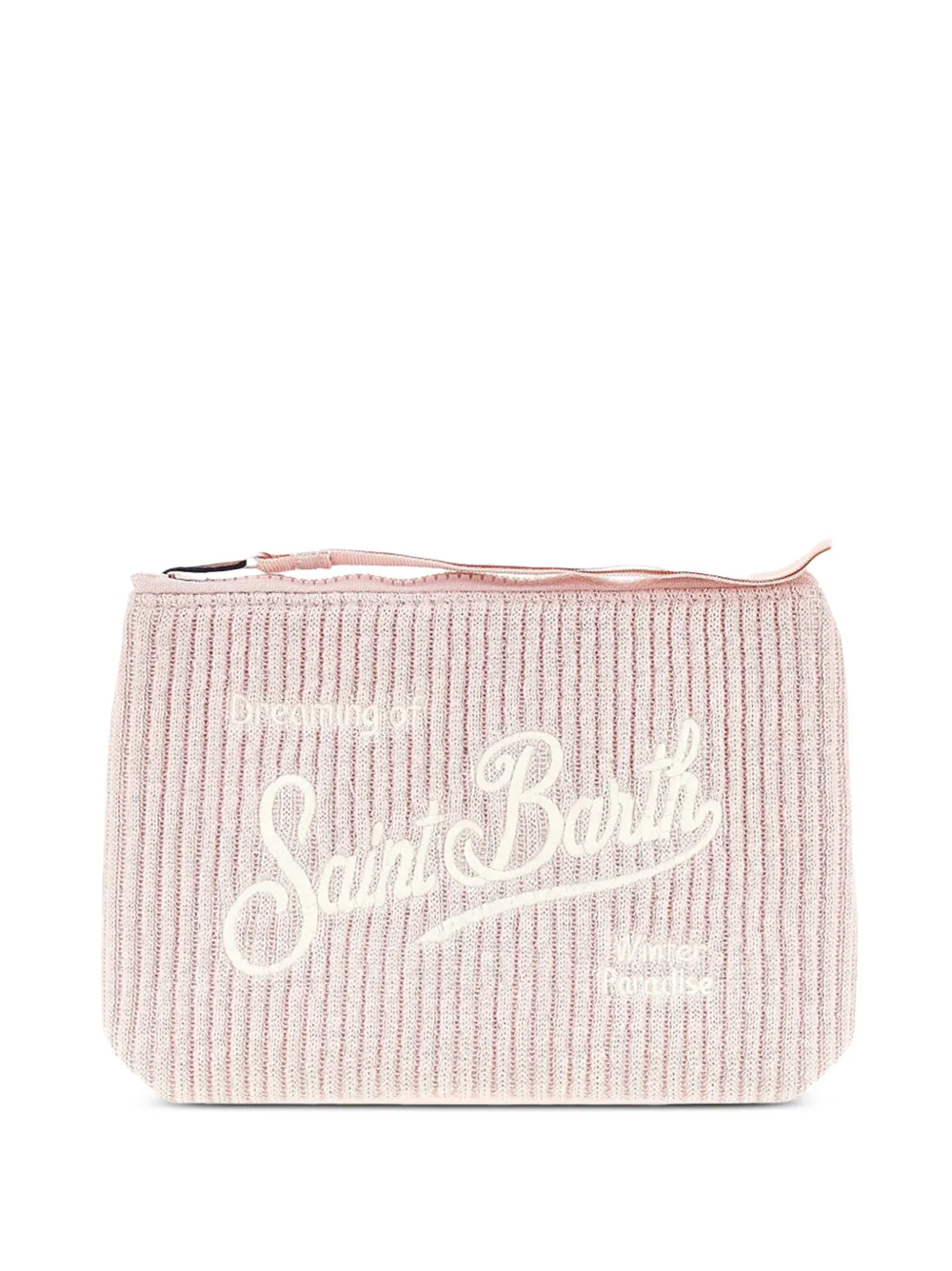 MC2 Saint Barth Aline geribbelde clutch Roze