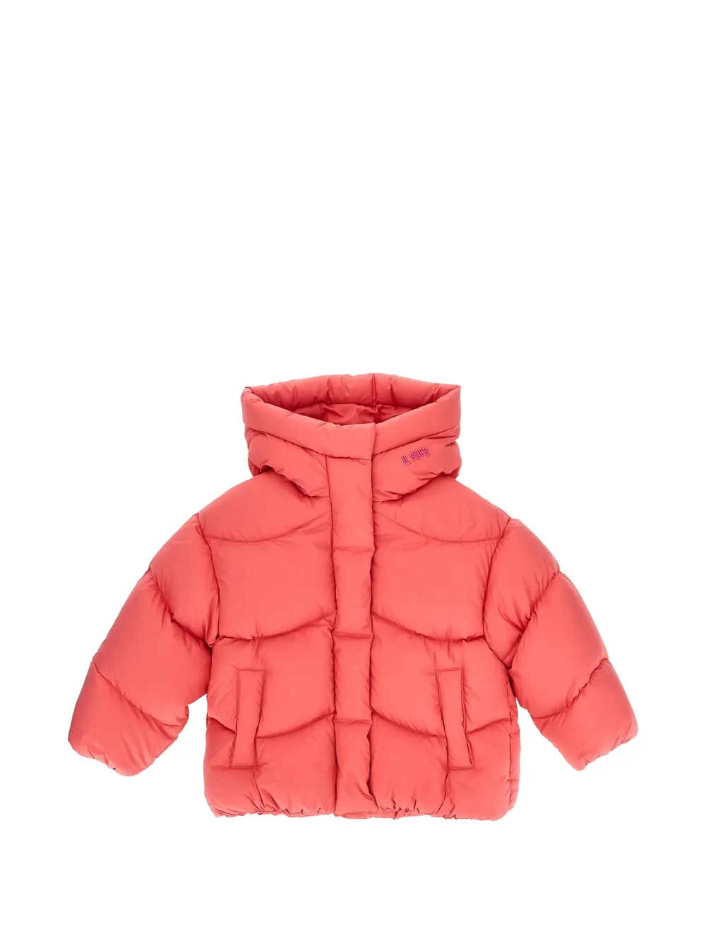 Il Gufo hooded padded jacket Roze