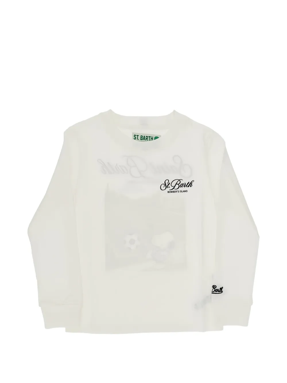 MC2 Saint Barth Kids T-shirt met lange mouwen Wit