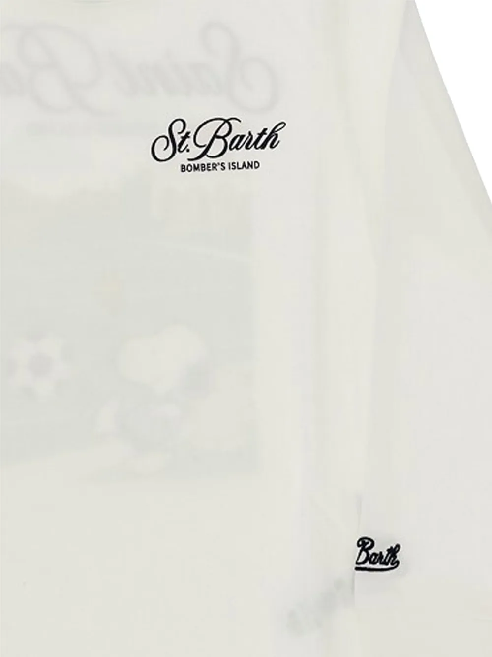 MC2 Saint Barth Kids T-shirt met lange mouwen Wit