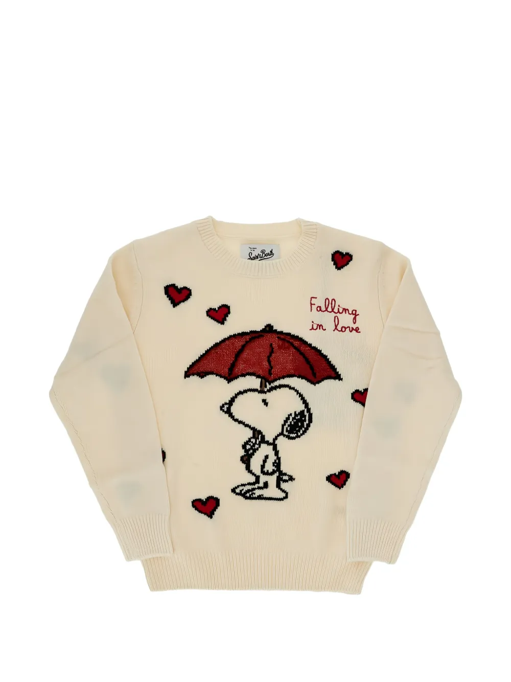 MC2 Saint Barth Kids x Peanuts trui met Snoopy-intarsia Beige