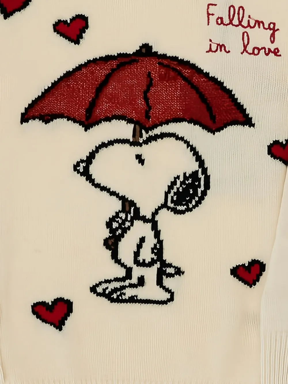 MC2 Saint Barth Kids x Peanuts trui met Snoopy-intarsia Beige
