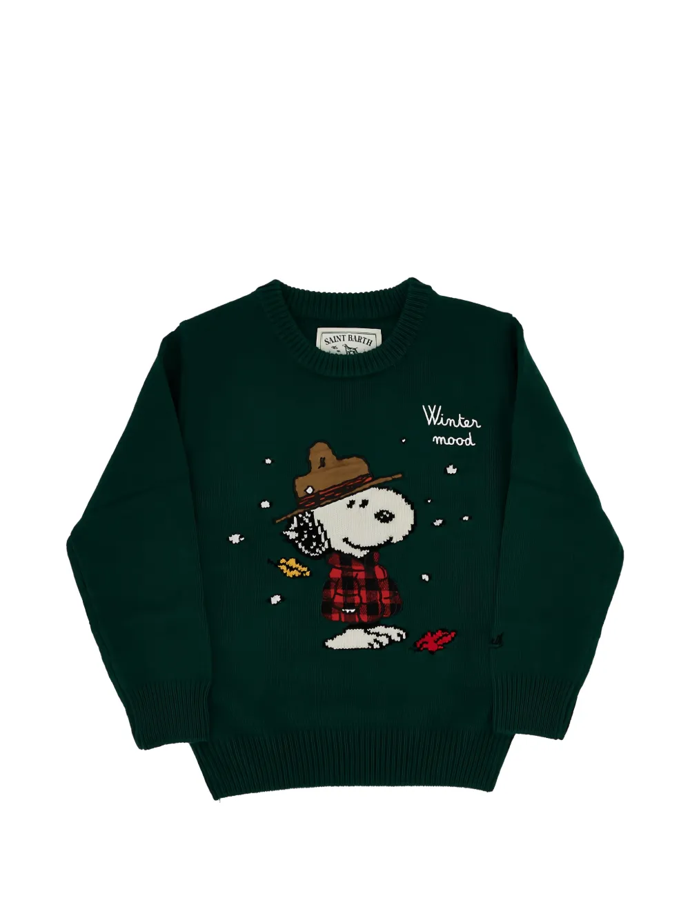 MC2 Saint Barth Kids x Peanuts Snoopy gebreide trui Groen