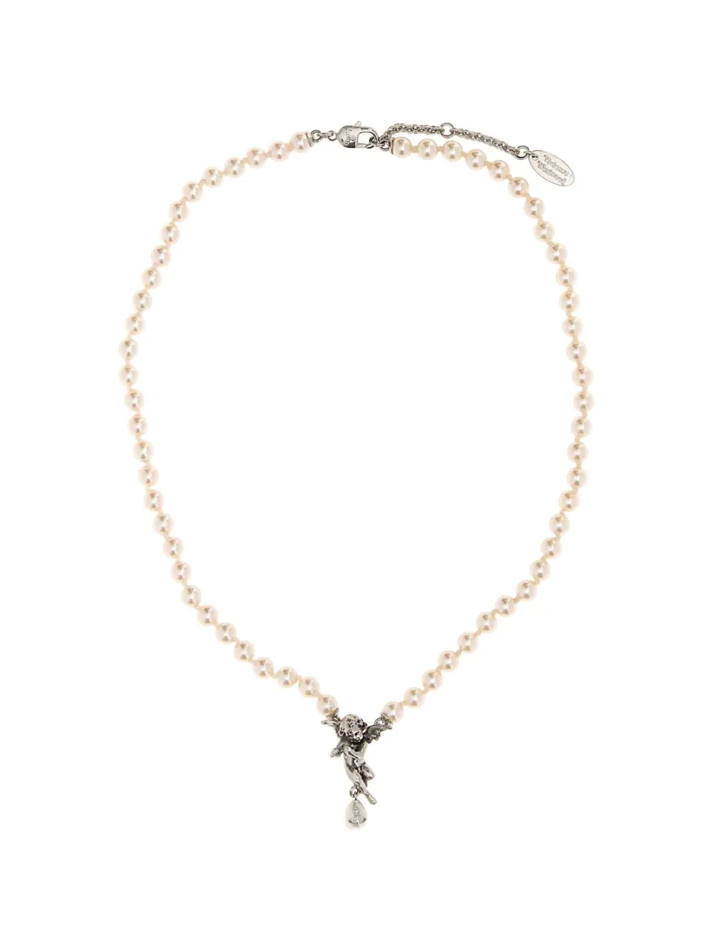 Vivienne Westwood Putti pearl necklace - Toni neutri