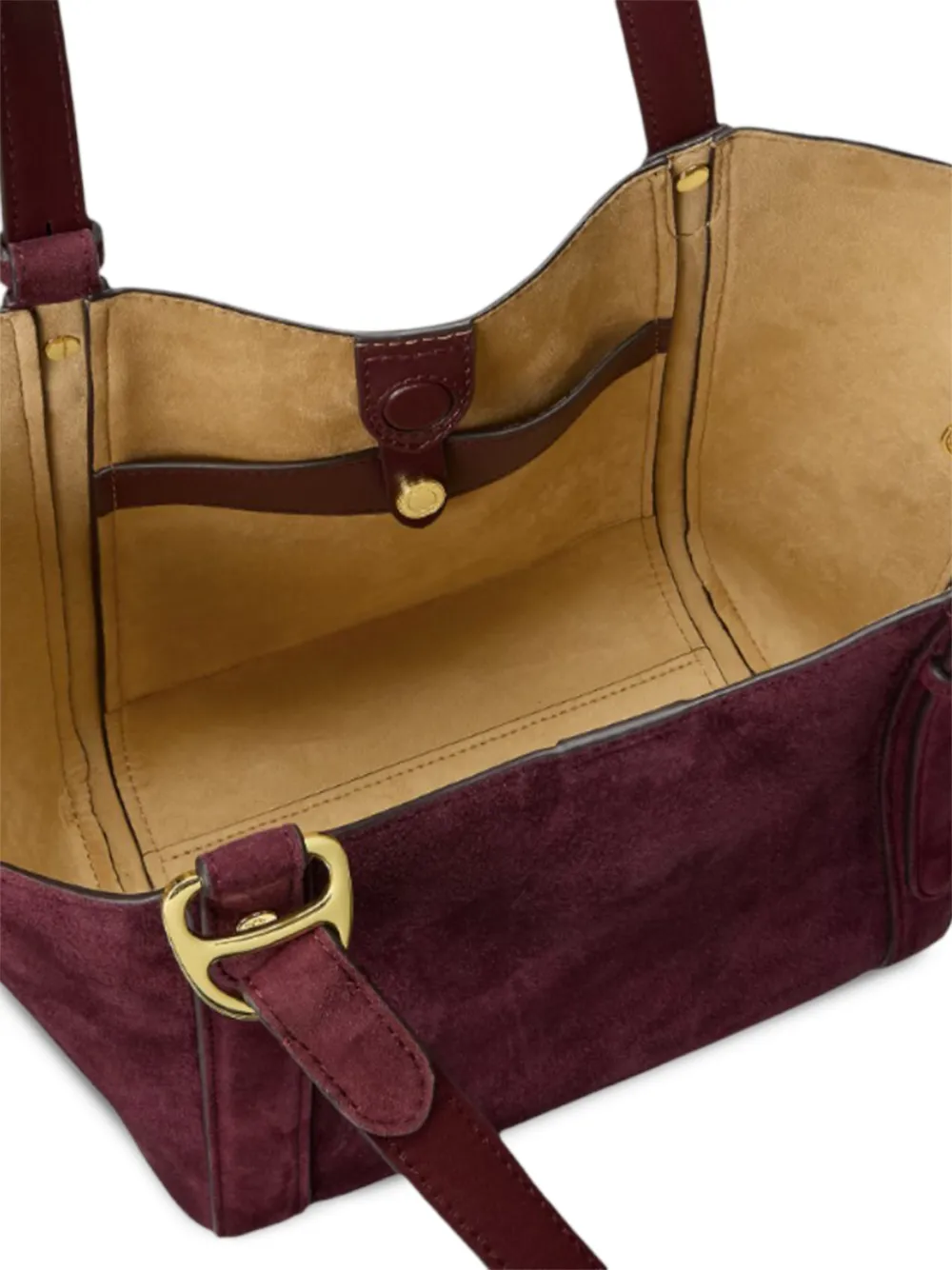 Lauren Ralph Lauren Tasha suède shopper Rood