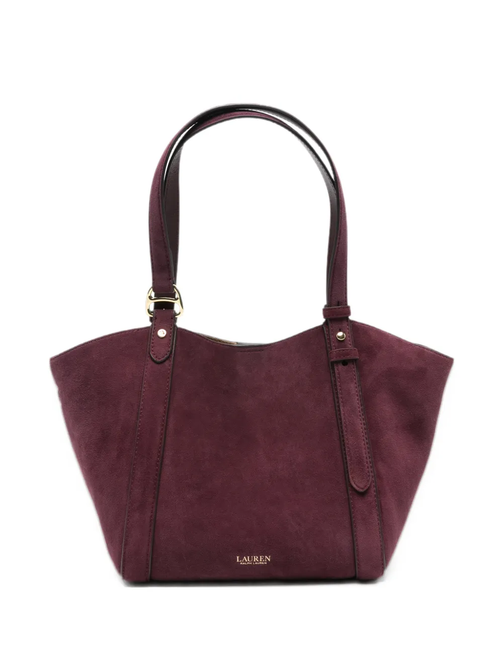 Lauren Ralph Lauren Tasha suede tote bag - Rosso