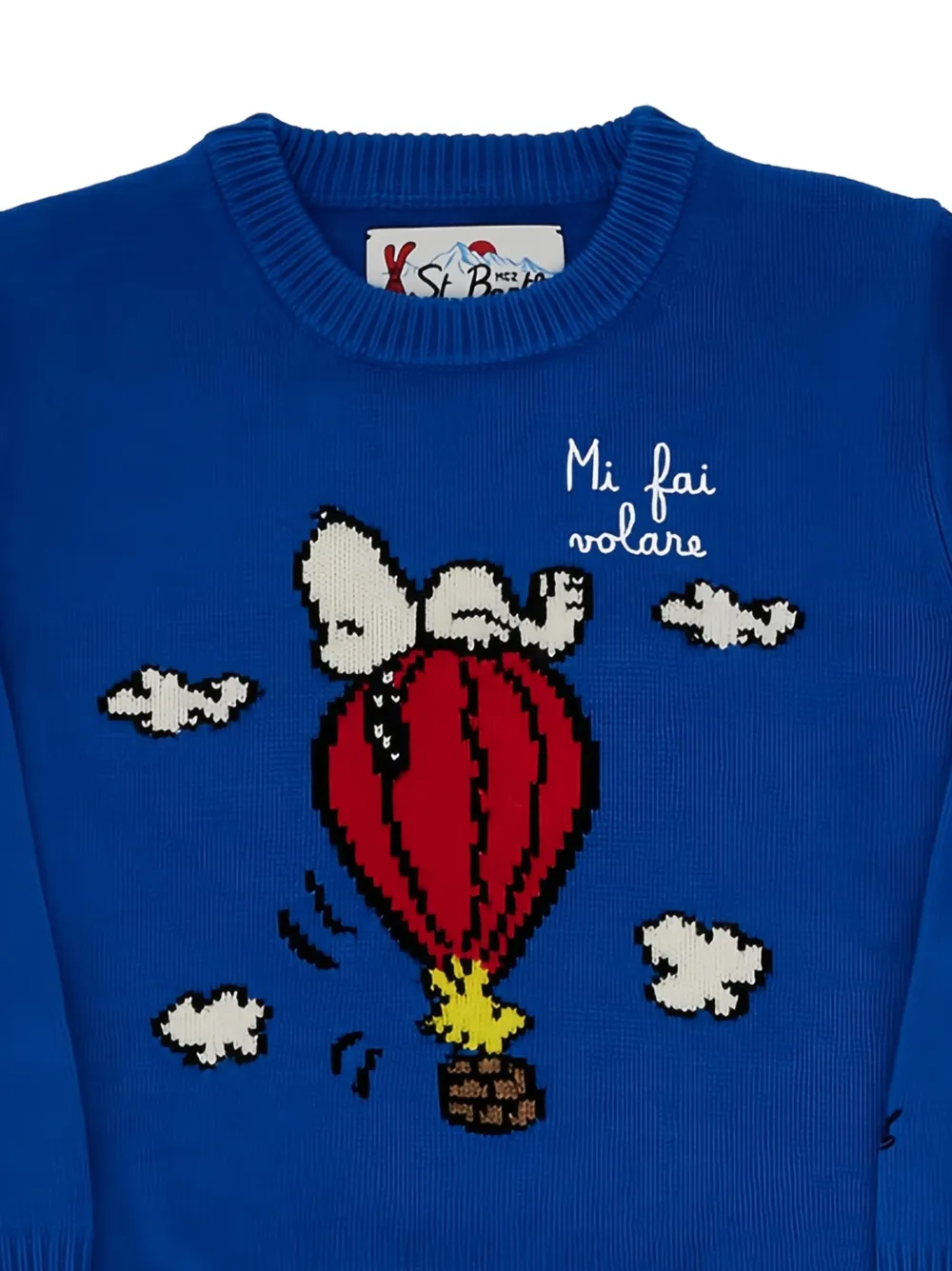MC2 Saint Barth Kids x Peanuts Snoopy gebreide trui Blauw