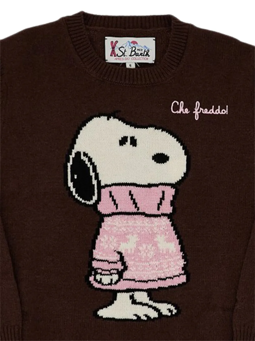 MC2 Saint Barth Intarsia trui Bruin