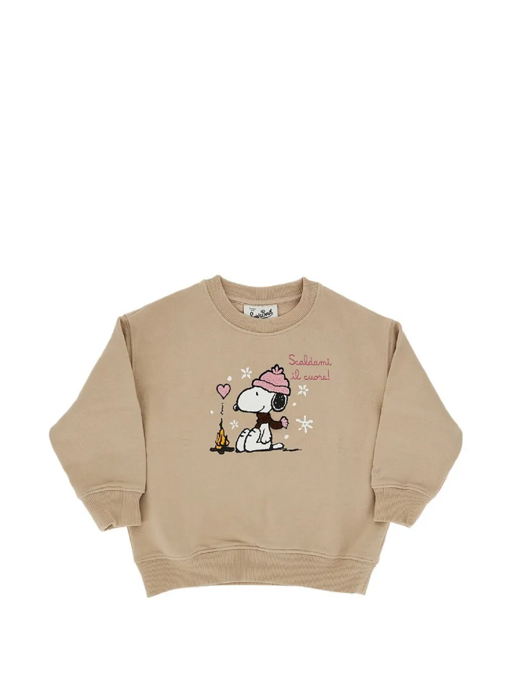 MC2 Saint Barth Kids x Peanuts graphic-print sweatshirt - Tons neutres