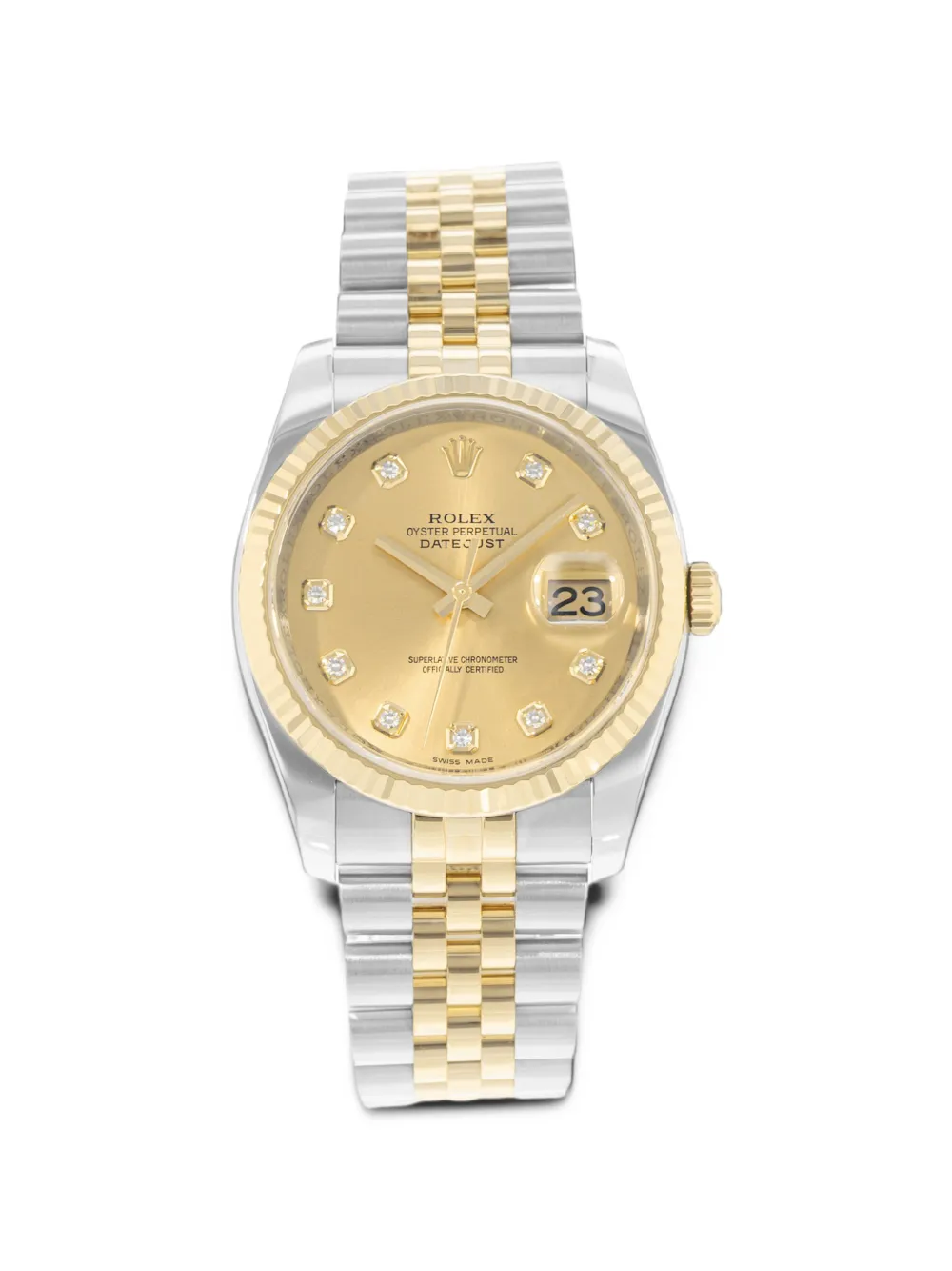 Rolex 2008 Datejust Armbanduhr 36mm - Gold