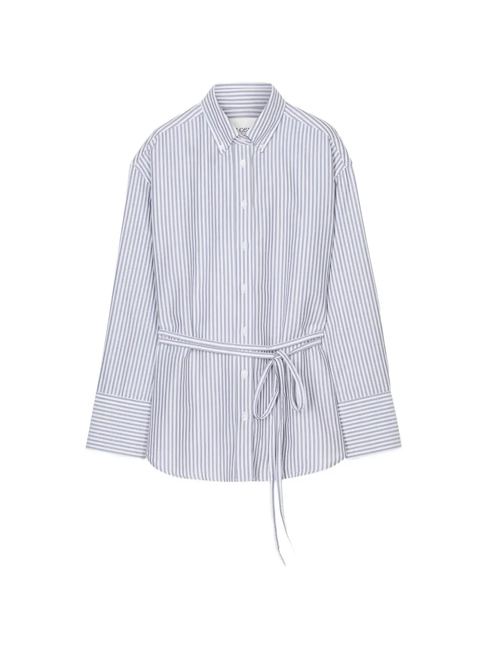 Closed striped belted shirt - Marron Closed striped belted shirt - Marron