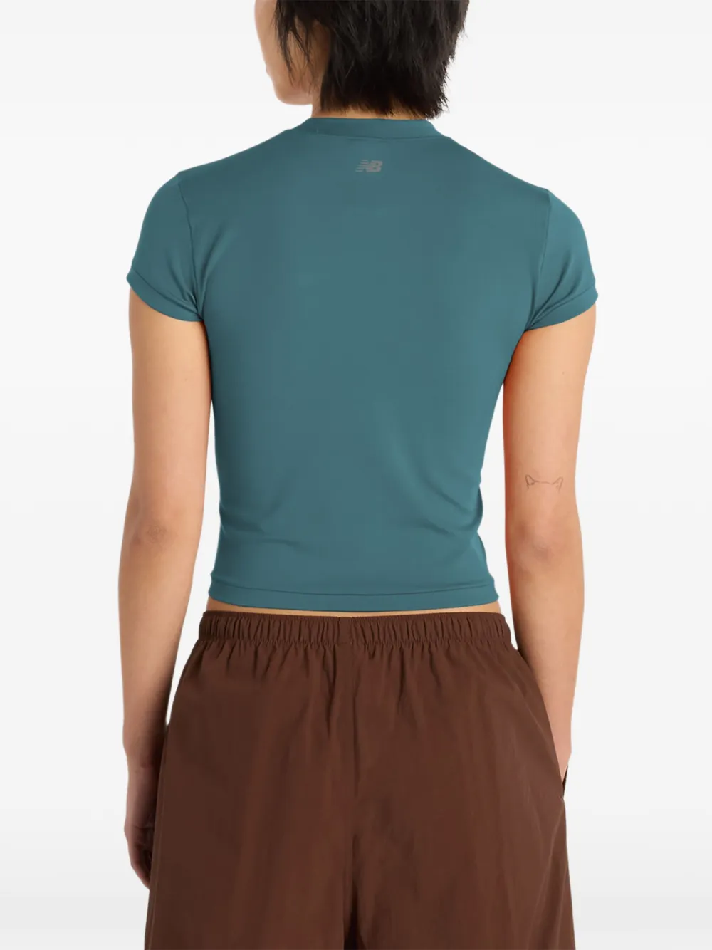 New Balance NB Define getailleerd T-shirt Blauw
