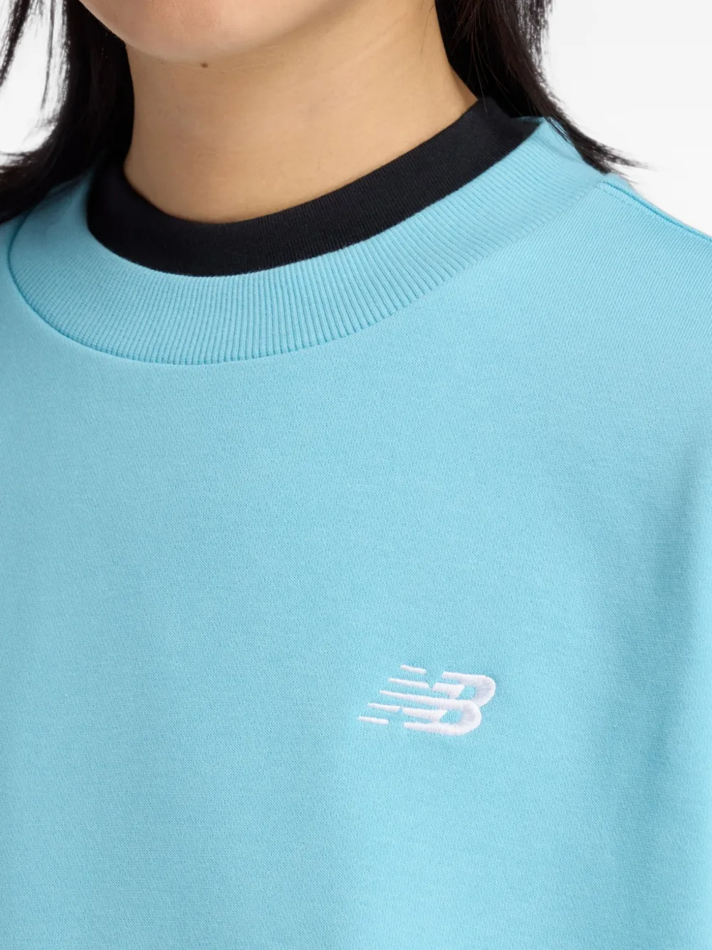 New Balance Sport Essentials badstof sweater Blauw