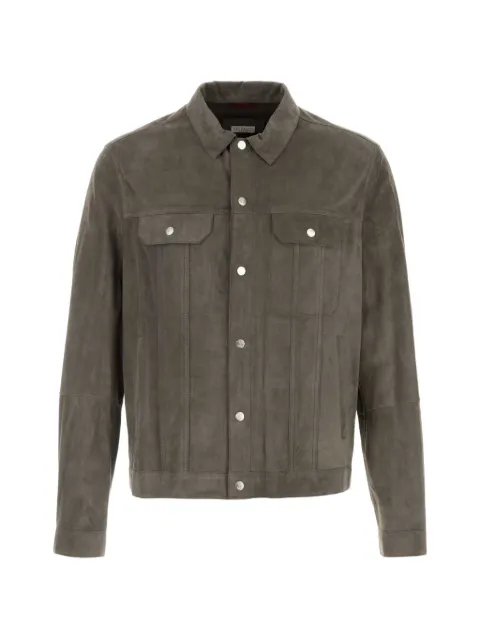 Brunello Cucinelli suede shirt jacket