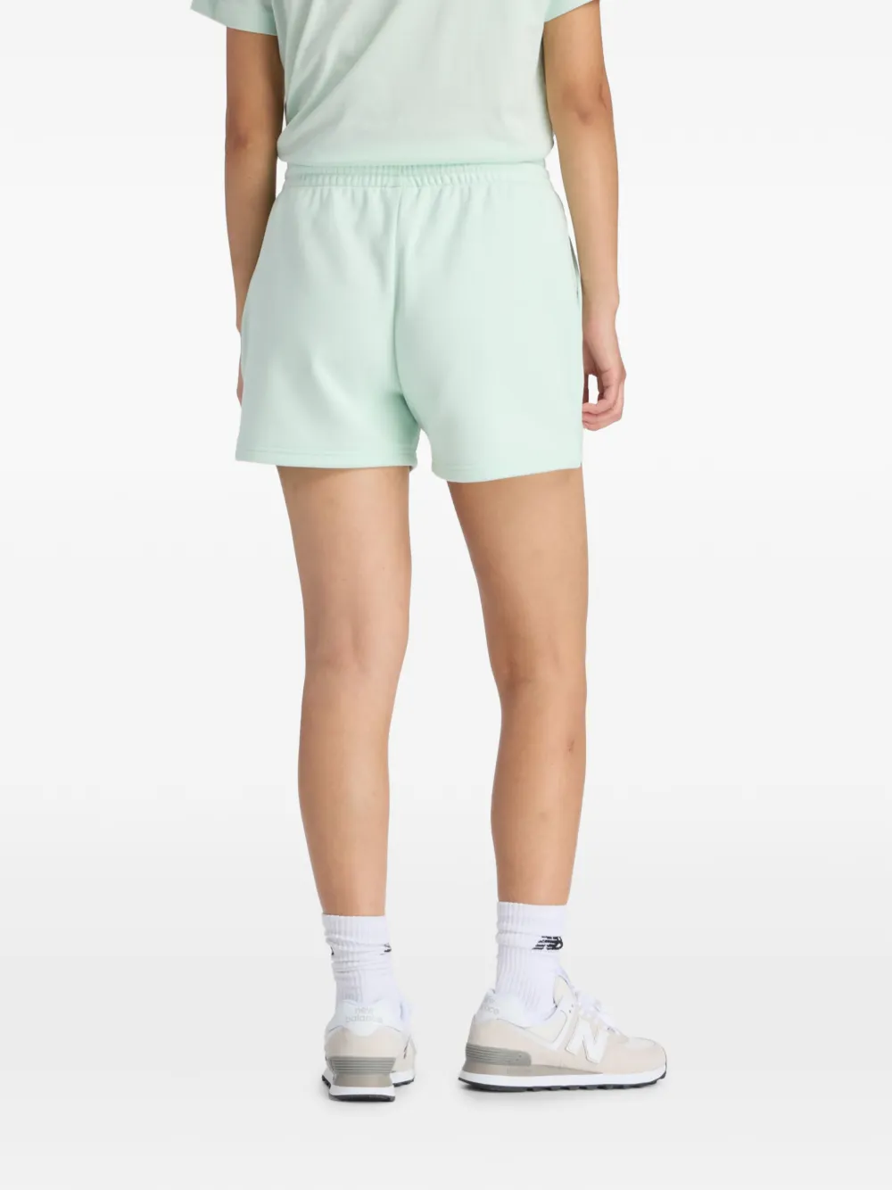 New Balance Sport Essentials badstof shorts Groen