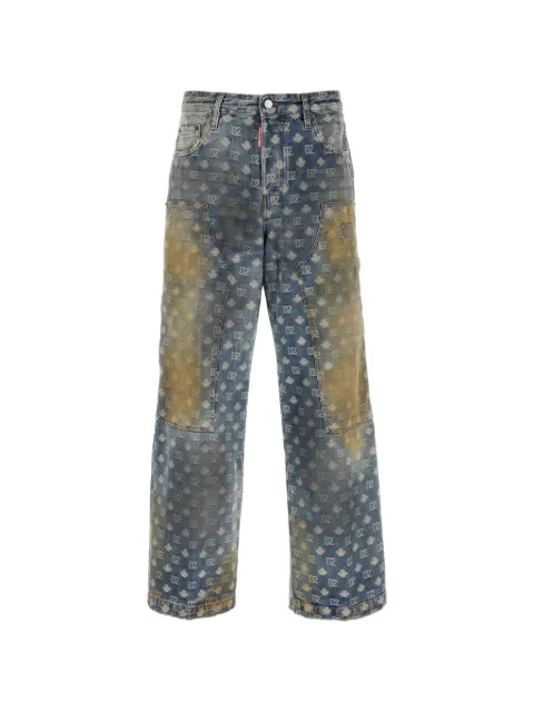 DSQUARED2 jeans con monograma estampado