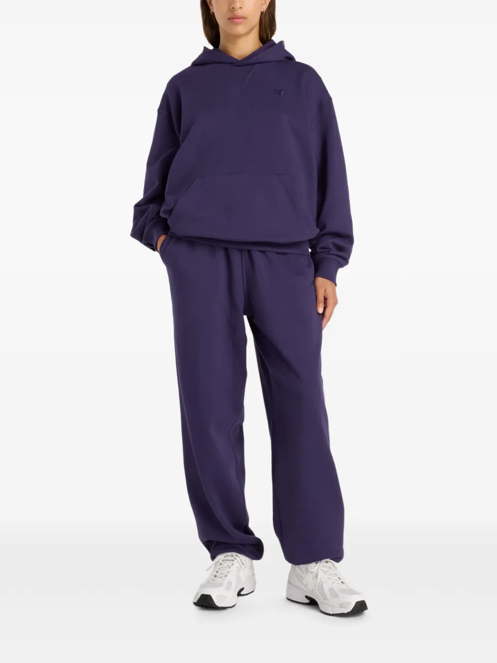 New Balance Athletics badstof joggingbroek Blauw
