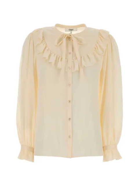 Chloé ruffled silk shirt