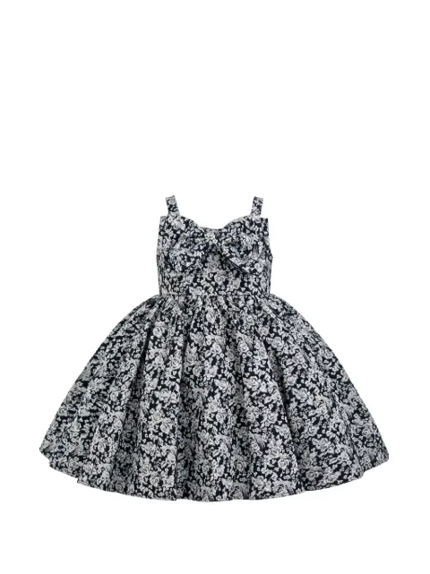 Tulleen Danica floral-print bow-front dress