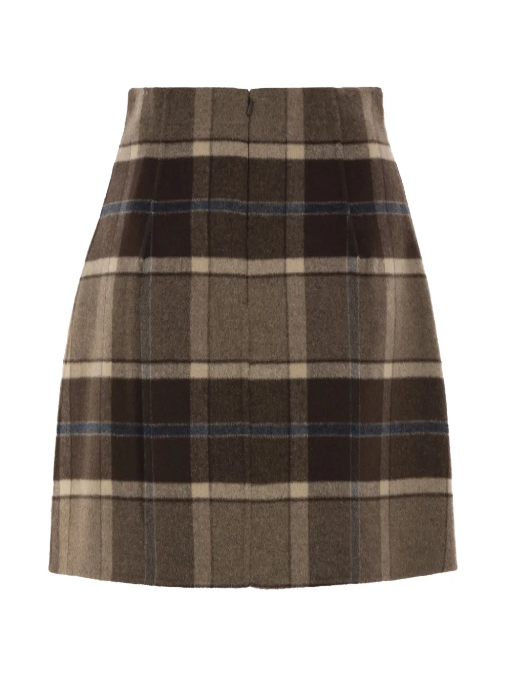 Weekend Max Mara Korte geruite wollen rok Bruin