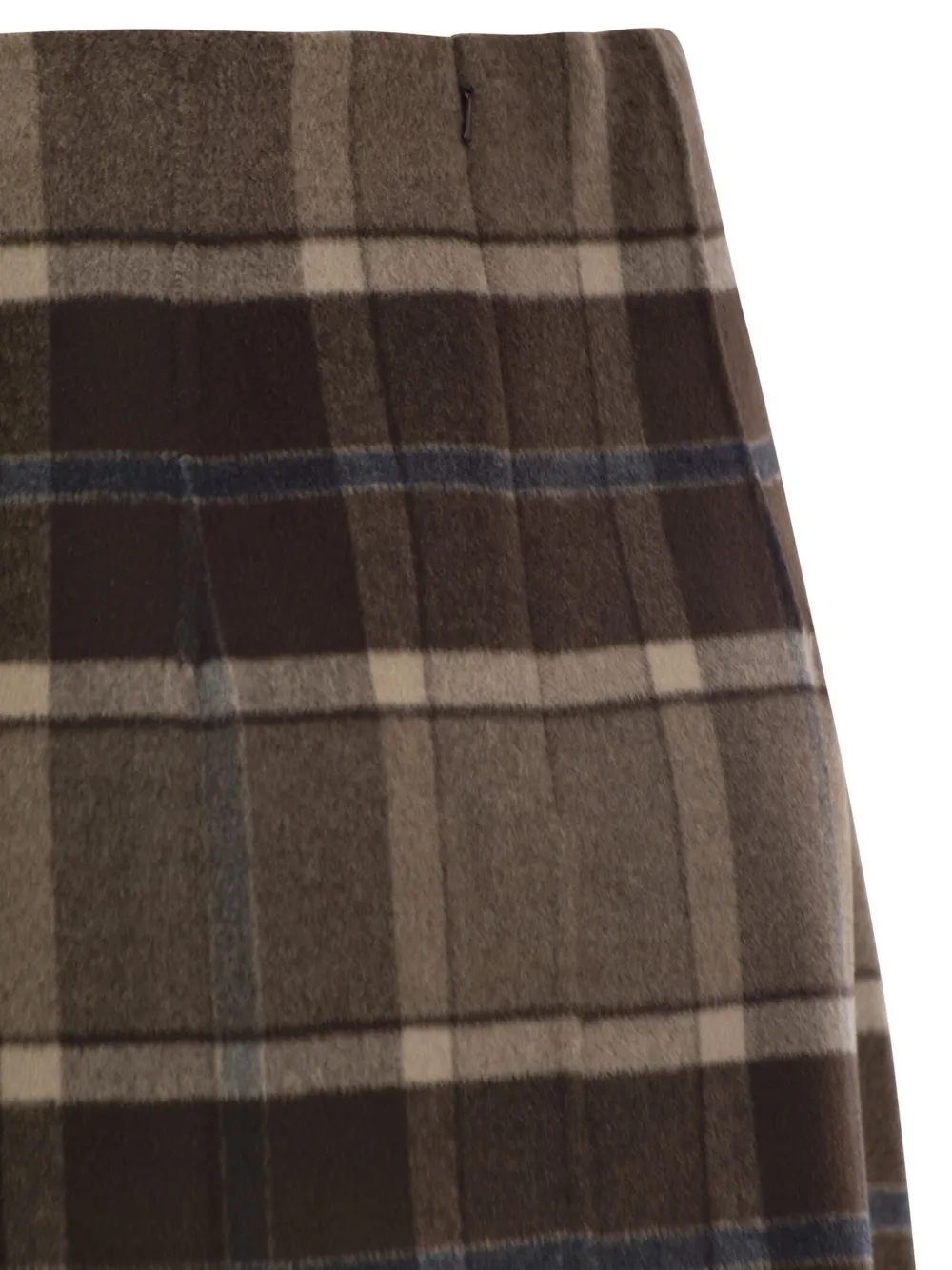 Weekend Max Mara Korte geruite wollen rok Bruin