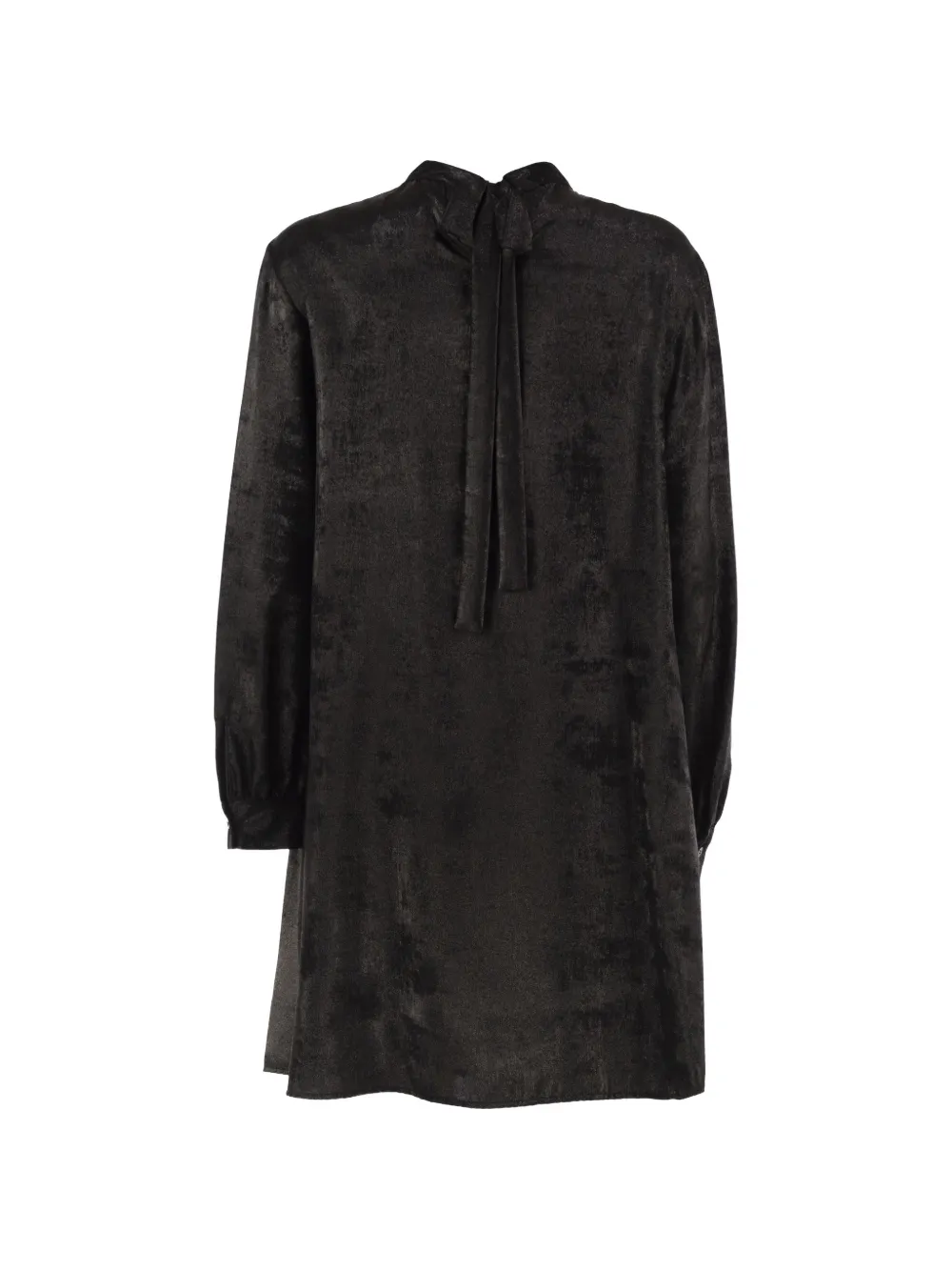Weekend Max Mara Geplooide mini-jurk met satijneffect Zwart