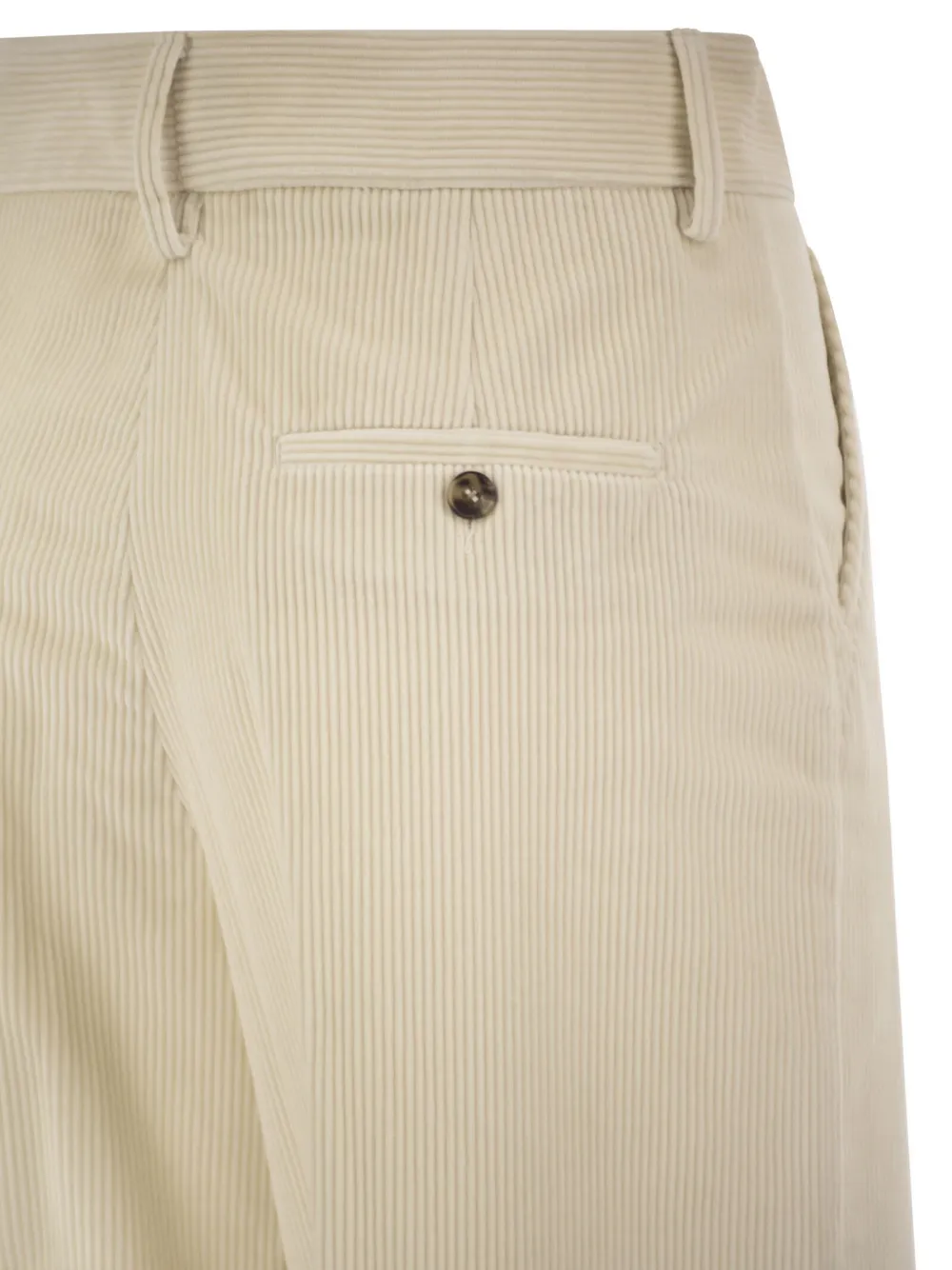 Weekend Max Mara Ribfluwelen broek met wijde pijpen Beige
