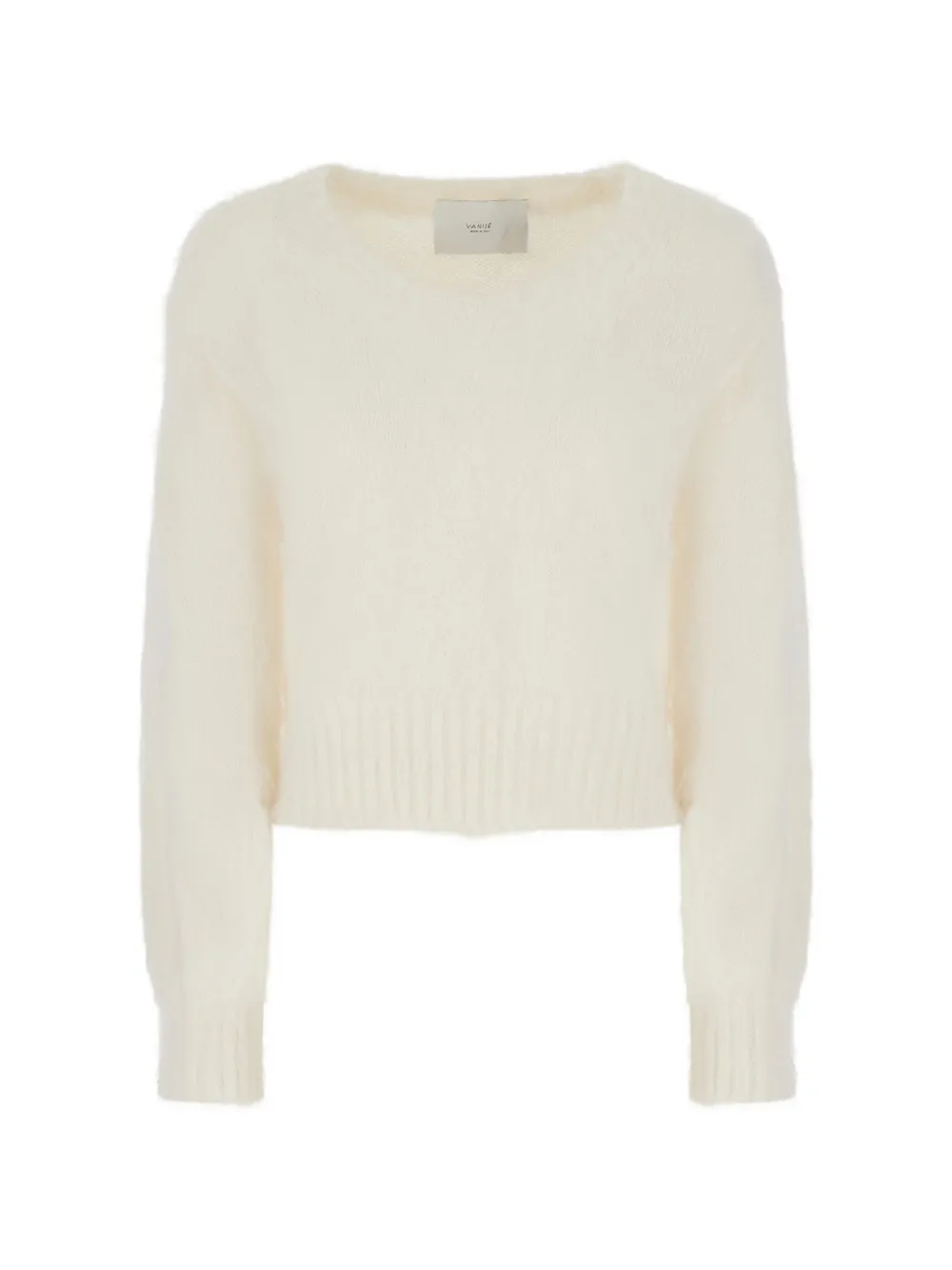 Vanisè ribbed-trim sweater - Nude