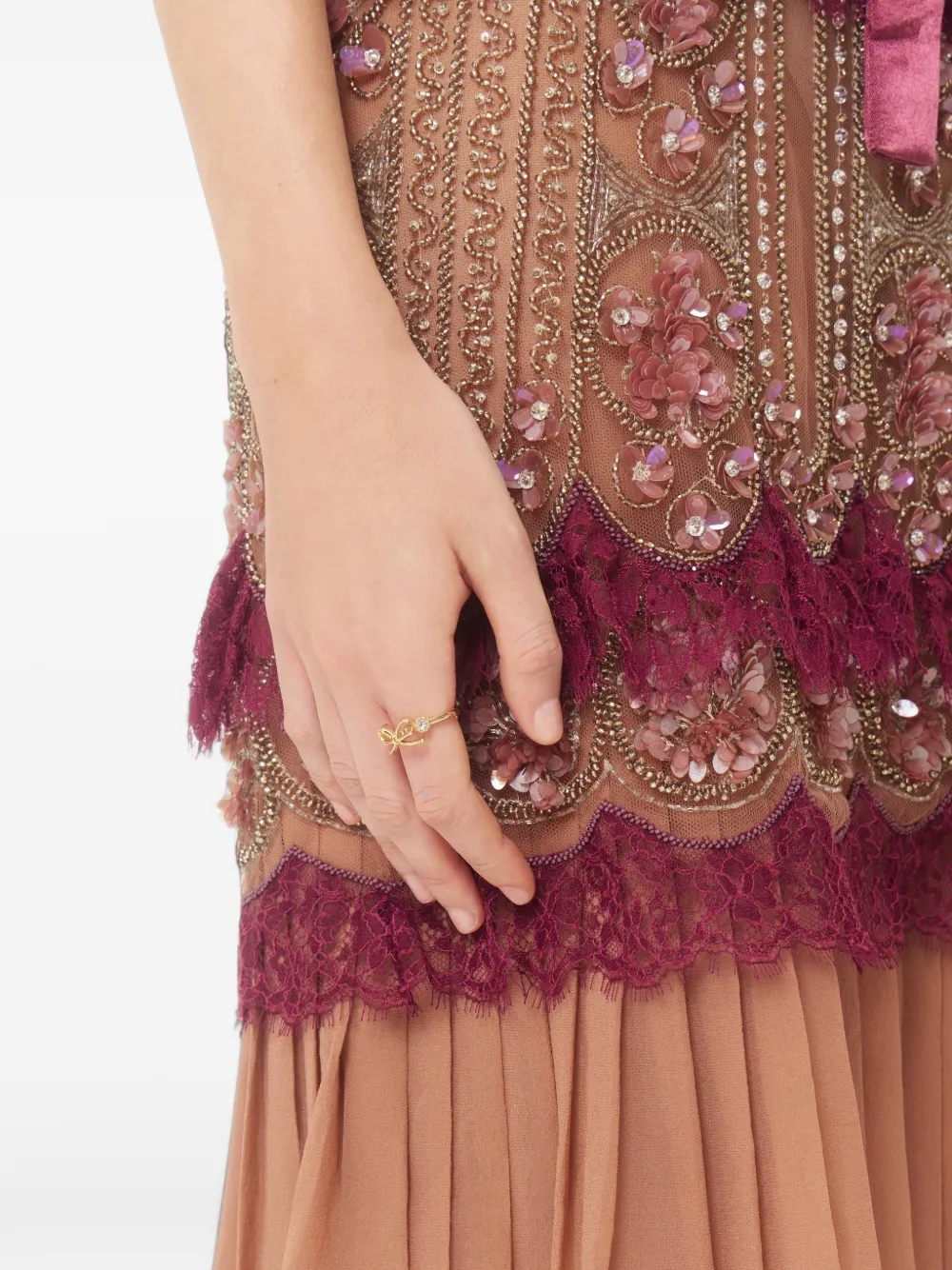 Valentino Garavani Anello con fiocco VLogo Floc - Oro