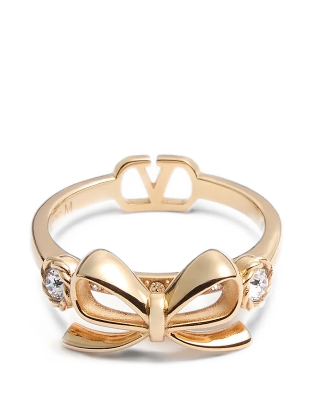 Valentino Garavani Anello con fiocco VLogo Floc - Oro