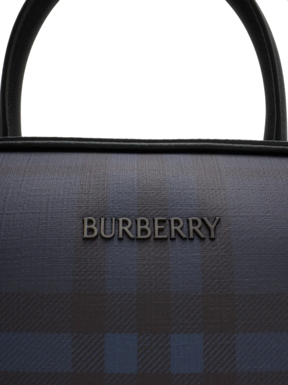 Burberry City Check briefcase Blauw