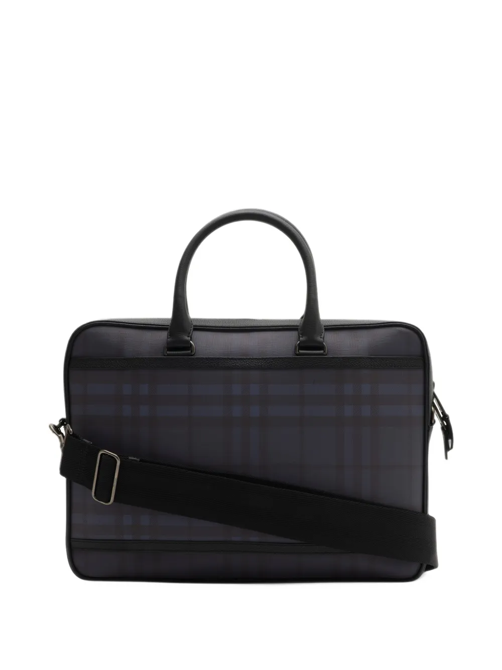 Burberry City Check briefcase Blauw